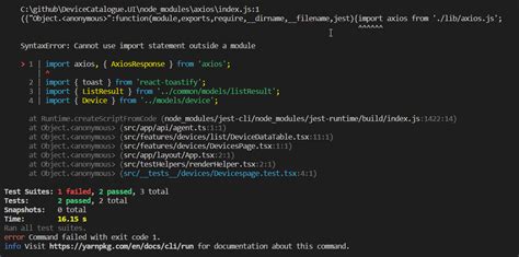 Reactjs Ts Jest Cannot Use Import Statement Outside Module How To