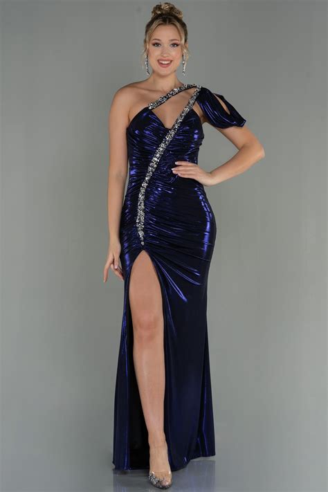 Long Purple Mermaid Evening Dress Abu2990