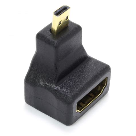 Adaptateur Micro Hdmi M Le Vers Hdmi Femelle Coud Audiophonics