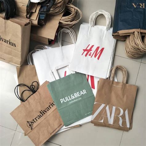 Paper Bag Zara H M Stradivarius Bershka Pull Bear Uniqlo Mango