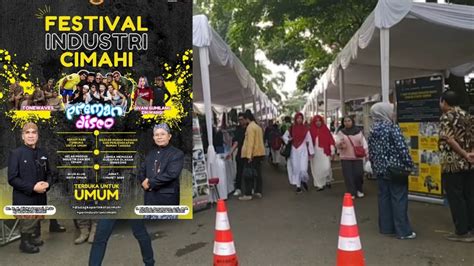 Suasana Pagi Di Festival Industri Cimahi Kawasan Alun Alun Kota