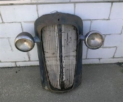 Purchase 1937 chevy grille coupe rat rod hotrod sedan delivery 1936 36 37 truck barn find in ...