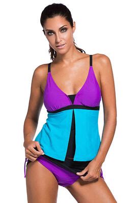 Angelsin Renkli Tankini Etekli Bikini Tak M Stilimon