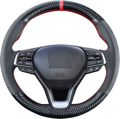 Amazon Carkooler Diy Stitching Carbon Fiber Steering Wheel Cover