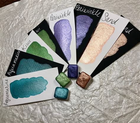 Handmade Metallic Shimmer Watercolor PaintArtist Gift Etsy