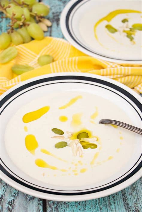 Ajo Blanco Spanish Cold Almond Garlic Soup Cooking The Globe