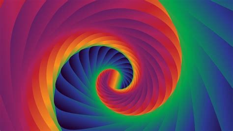 Fondo Giratorio Espiral De Fibonacci Vector Premium