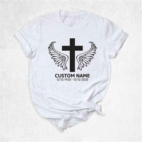 Custom Funeral Shirt In Loving Memory Shirt Rest In Peace Etsy