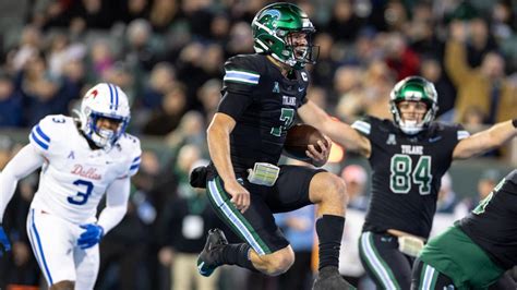 No 22 Tulane Vs Smu In 2023 Aac Championship Game Battle For