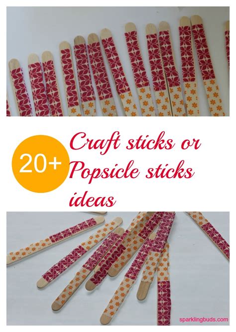 20 Popsicle Or Craft Sticks Activity Ideas Sparklingbuds