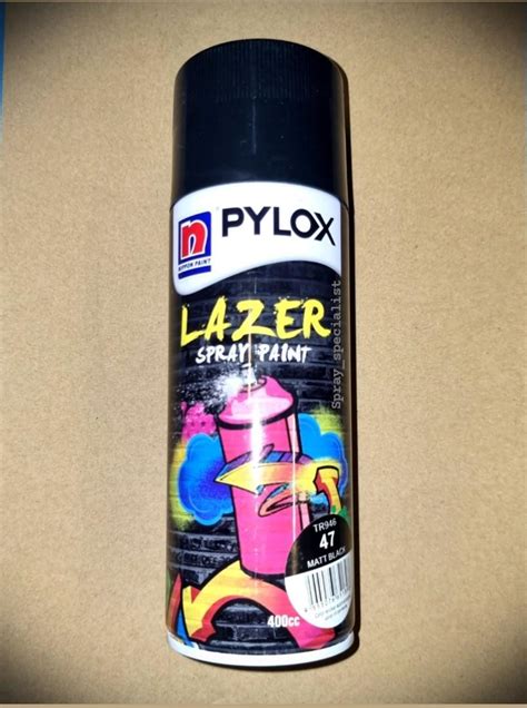 Nippon Matt Black Pylox Lazer Spray Paint Hobbies Toys Stationery