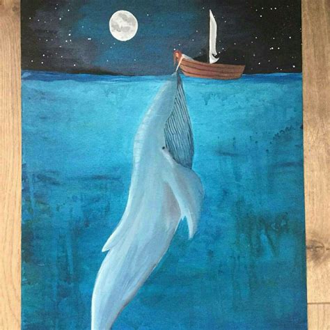 Blue Whale Arte De Ballena Pintura De Arte Tutoriales De Pintura En Acuarela