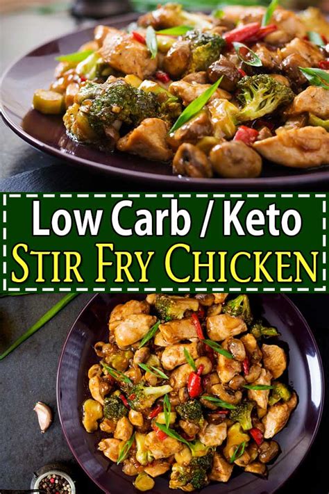 Keto Chicken Stir Fry Low Carb Stir Fry Chicken With Vegetables