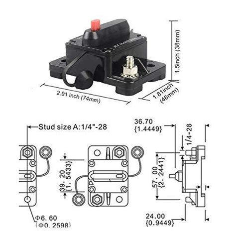 30 Amp Circuit Breaker Manual Reset 30250a For Car Truck Rv Atv Marine Trolling Ebay