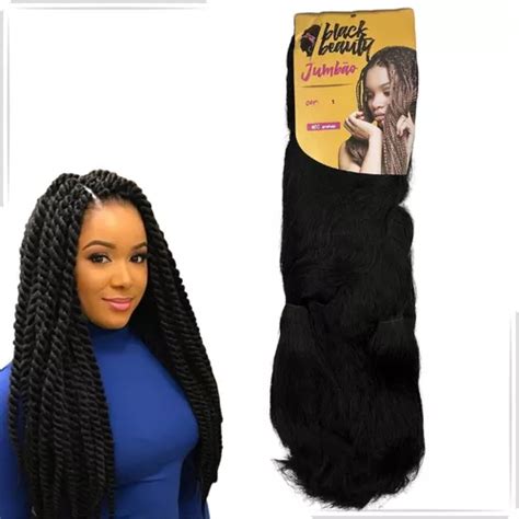 Cabelo Jumbo Box Braids Black Beauty Jumbão 400gr Kanekalon MercadoLivre