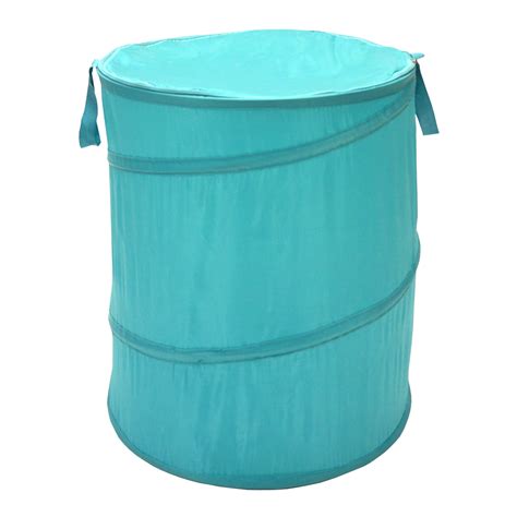 Redmon Pop Up Hamper Round 18x22h Nylon Teal All Ages