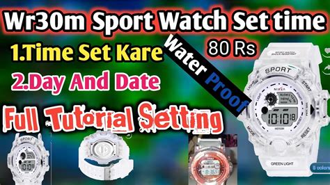 Wr30m Watch Full Setting Wr30m Watch Set Time Wr3om Water Resistantg