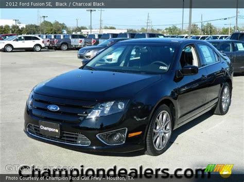 Black 2012 Ford Fusion Se Charcoal Black Interior