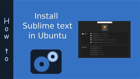 How To Install SUBLIME TEXT In Ubuntu YouTube