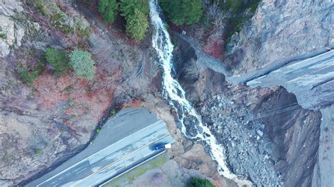 Jackass Mountain Falls Creek Washout Highway 1 And Railway Nov 16