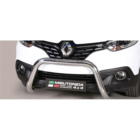 Misutonida Bull Bar Ø76mm inox srebrni za Renault Kadjar 2015 2018 s EU