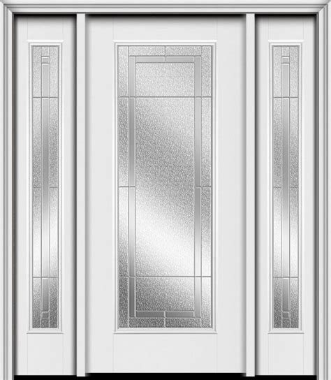 Discover The Transitional Exterior Door By Masonite Stylish Door With Two Sidelites Door