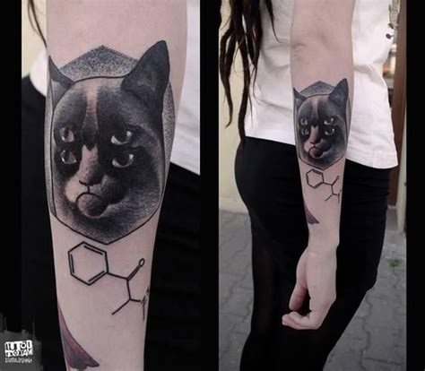 Grumpy Cat RealGrumpyCat On Twitter Tattoos Geometric Tattoo Grumpy