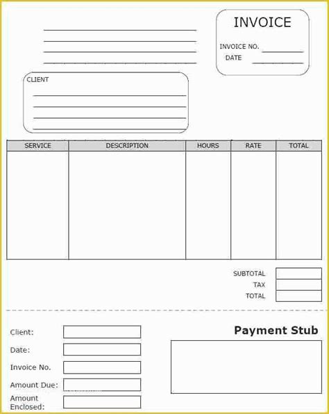 Free Check Stub Template Word Of 9 Free Check Stub Templates Free Pdf ...