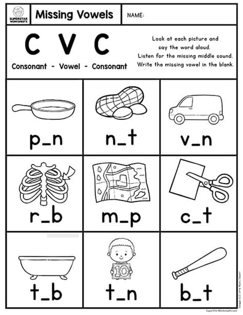 Phonics Worksheets Cvc Words Worksheets Library