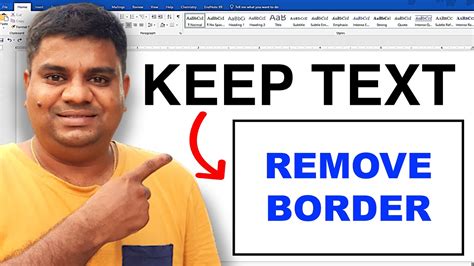 How To Remove Text Box In Word Without Removing Text Youtube