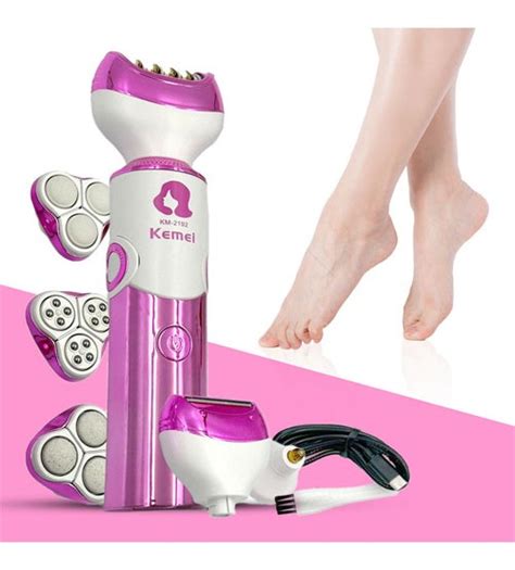 Kemei KM 2192 6in1 Rechargeable Electric Female Epilator