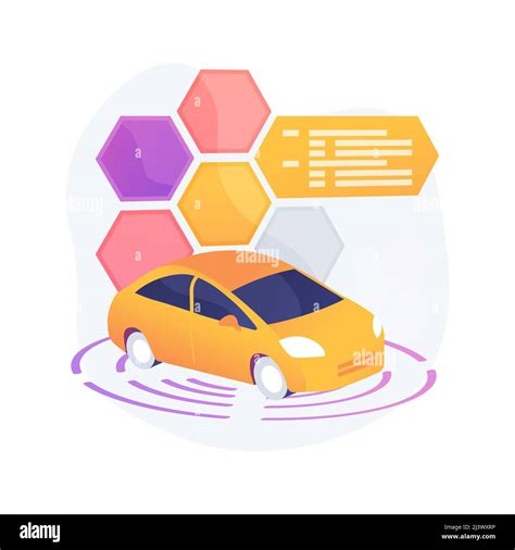 Autonomous Car Abstract Concept Vector Illustration Self Driving Car