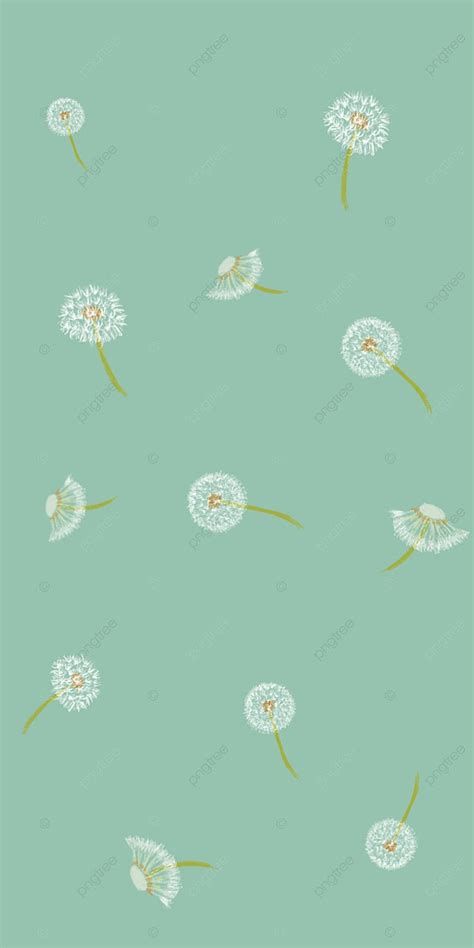 Dandelion Green Mobile Wallpaper Background, Dandelion, Green, Green ...