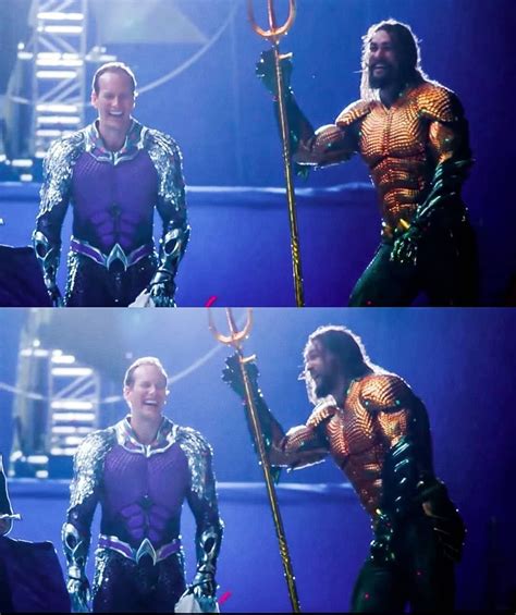 Jason Mamoa And Patrick Wilson In An Aquaman Blooper Jason Momoa