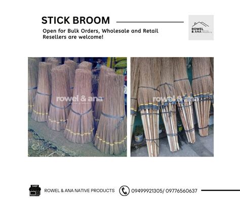 Coconut Walis Tingting Hard Broom Stick Broom Furniture Home