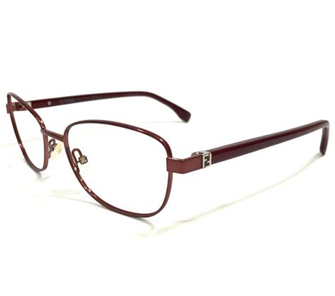 Fendi Eyeglasses Frames Ff0012 Pfz Purple Bordeaux Cat Eye Wire Rim 53 18 135 Ebay