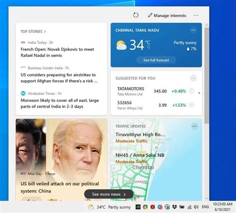 Windows 10 desktop weather display - speakpassa