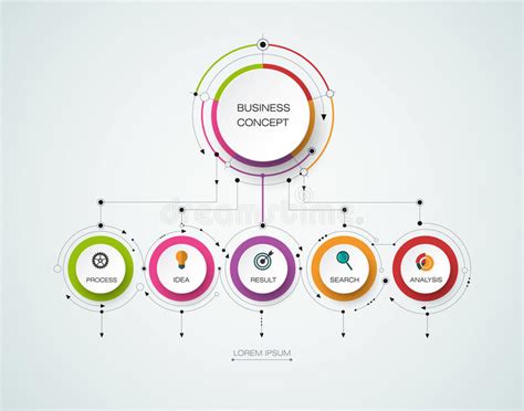 传染媒介infographic模板 与选择的企业概念 向量例证 插画 包括有 目录 图象 要素 绘制 81083803