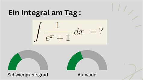 Integral Mit E Funktion L Sen Anwendung Der Substitution Youtube