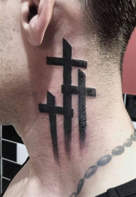 Kreuz Cross Tattoo Kreuz Tattoo M Nner Tattoo Hals Kreuz Tattoo Hals