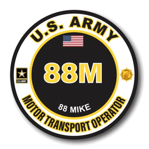 US Army 88M Motor Transport Operator MOS Decal