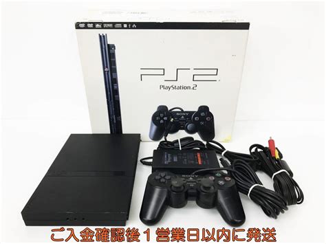 【傷や汚れあり】【1円】ps2 本体 セット 薄型 ブラック Sony Playstation2 Scph 70000 未検品ジャンク