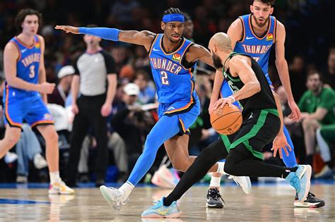 Wyniki Nba Thunder Wygrywaj Mecz Na Szczycie Z Celtics Strat