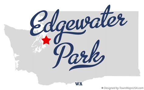 Map of Edgewater Park, WA, Washington