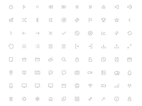 Minimalistic Icons - Freebiesbug