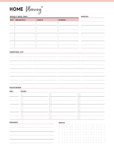 Free Printables For Organization Free Printables Organization
