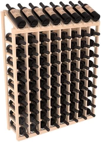 Amazon Wine Racks America 80 Bottle Premium Wood Wine Rack With