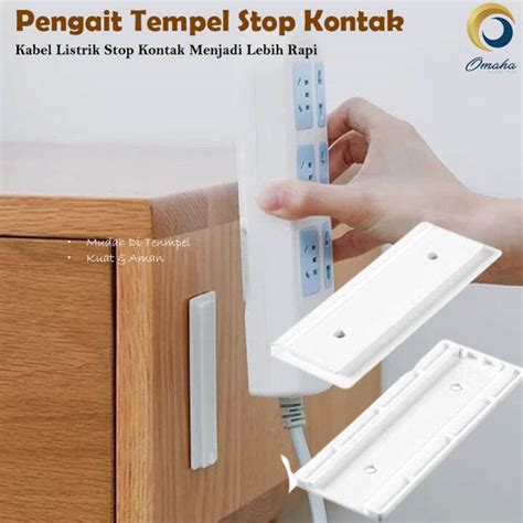 Deashop Gantungan Stop Kontak Holder Remote Alat Kait Tempelan