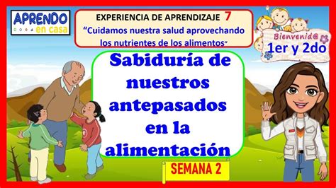 Sabiduria De Nuestros Antepasados En La AlimentaciÓn 1er Y 2do