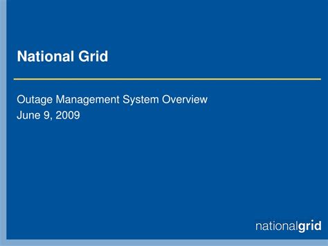 Ppt National Grid Powerpoint Presentation Free Download Id9615870